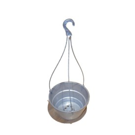 Кашпо подвесное 3,7л металлик цвет с крючком