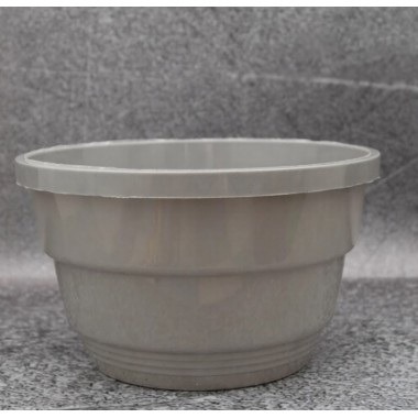 Кашпо підвісне 3,7л сіре з гачком
